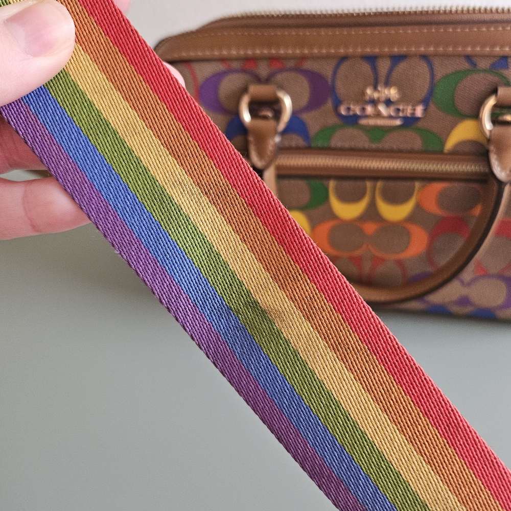Coach Rainbow Signature Satchel - Picture 6 of 6
